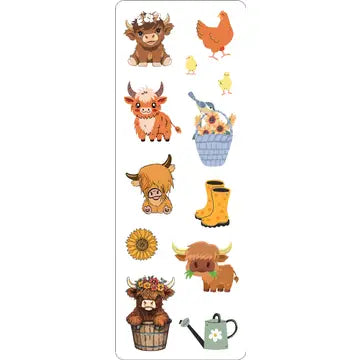 Highland Cows Stickers