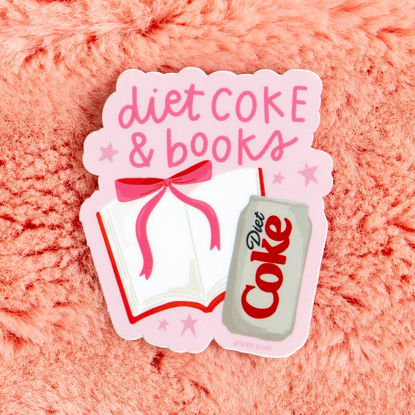 Diet Coke & Books Decal Sticker