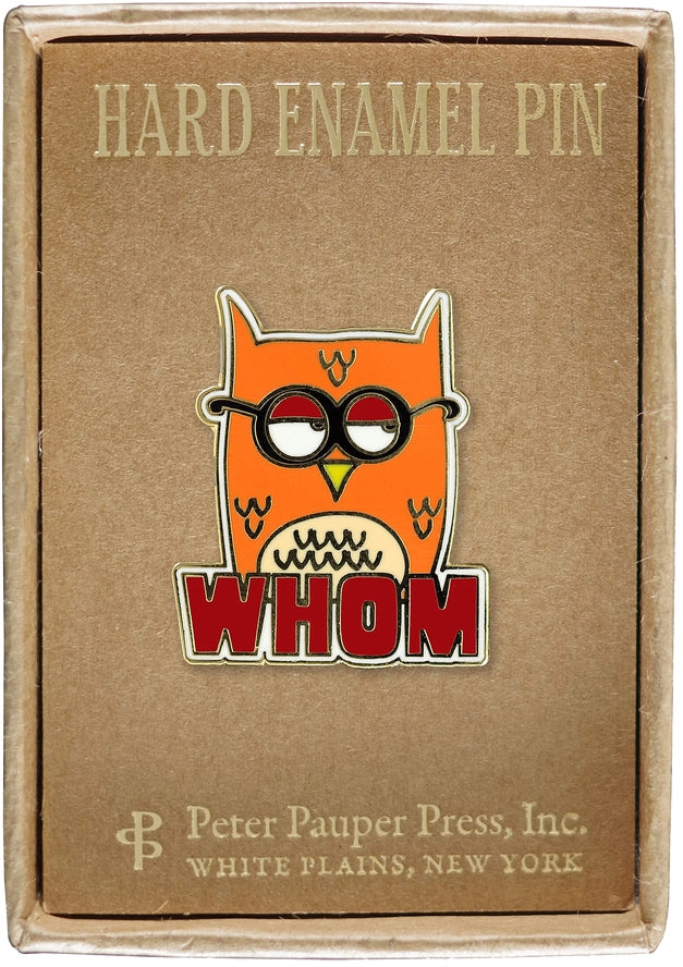 Whom Owl Enamel Pin