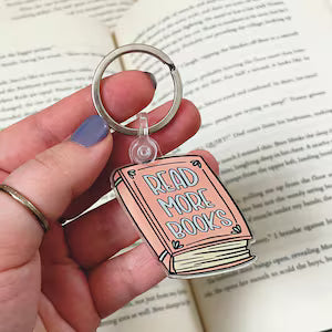 Read More Books Keychain