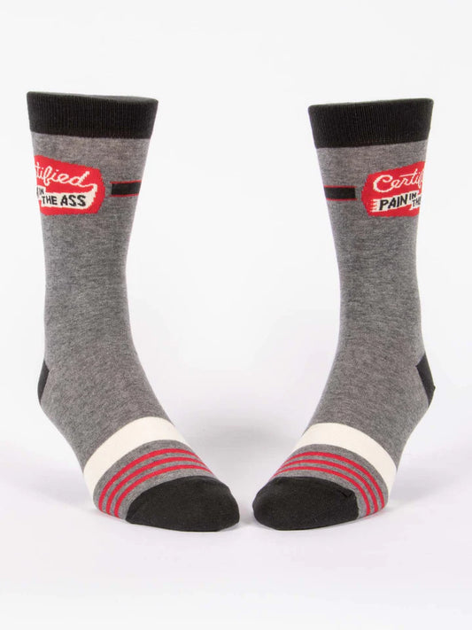 Certified Pain in the Ass Men's Crew Socks