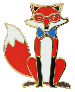 Dapper Fox Enamel Pin