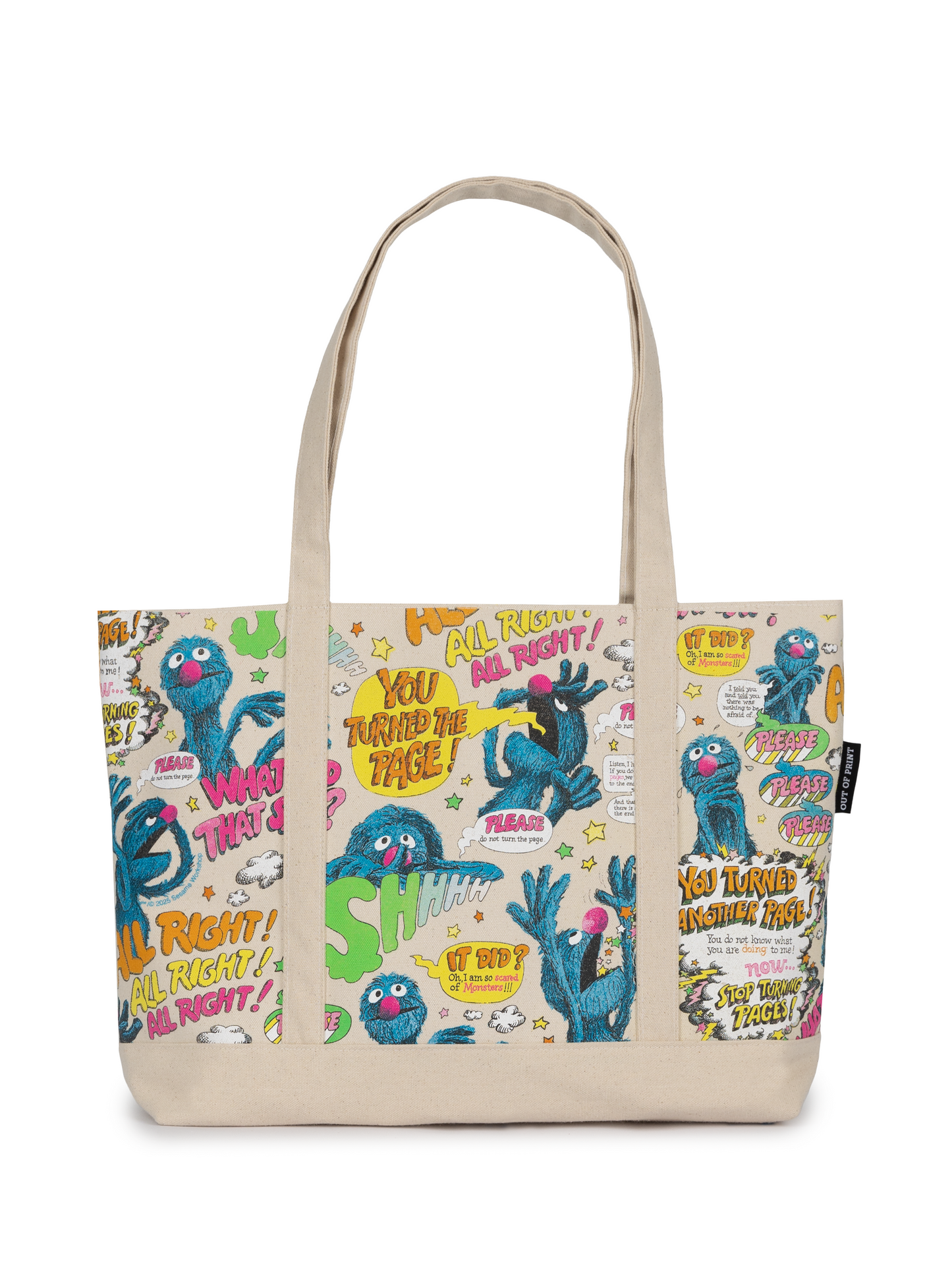 Sesame Street: The Monster at the End of This Book Large Zippered Tote