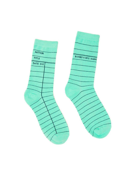 Library Card Socks