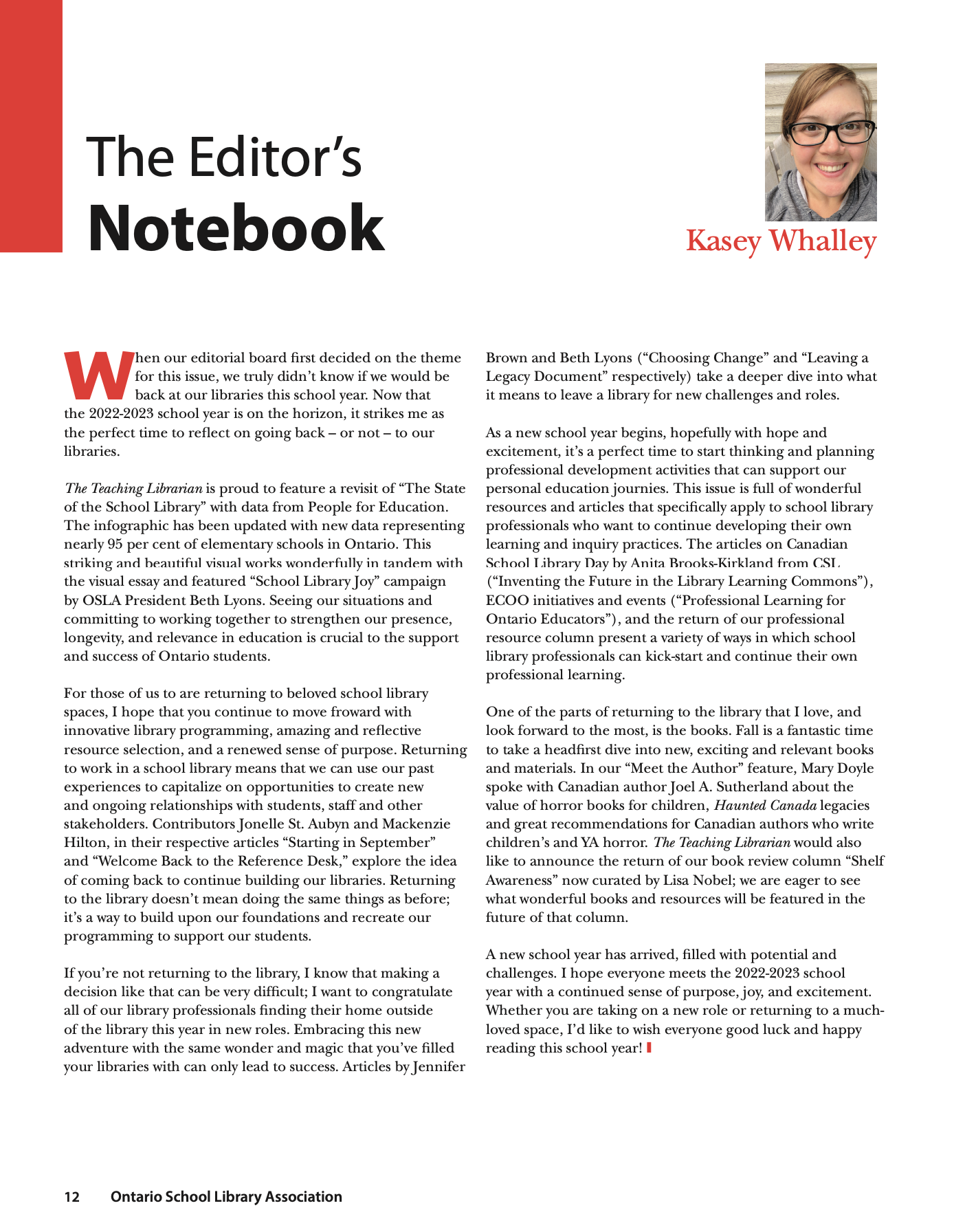 The Teaching Librarian (TingL) Magazine - Volume 30.1