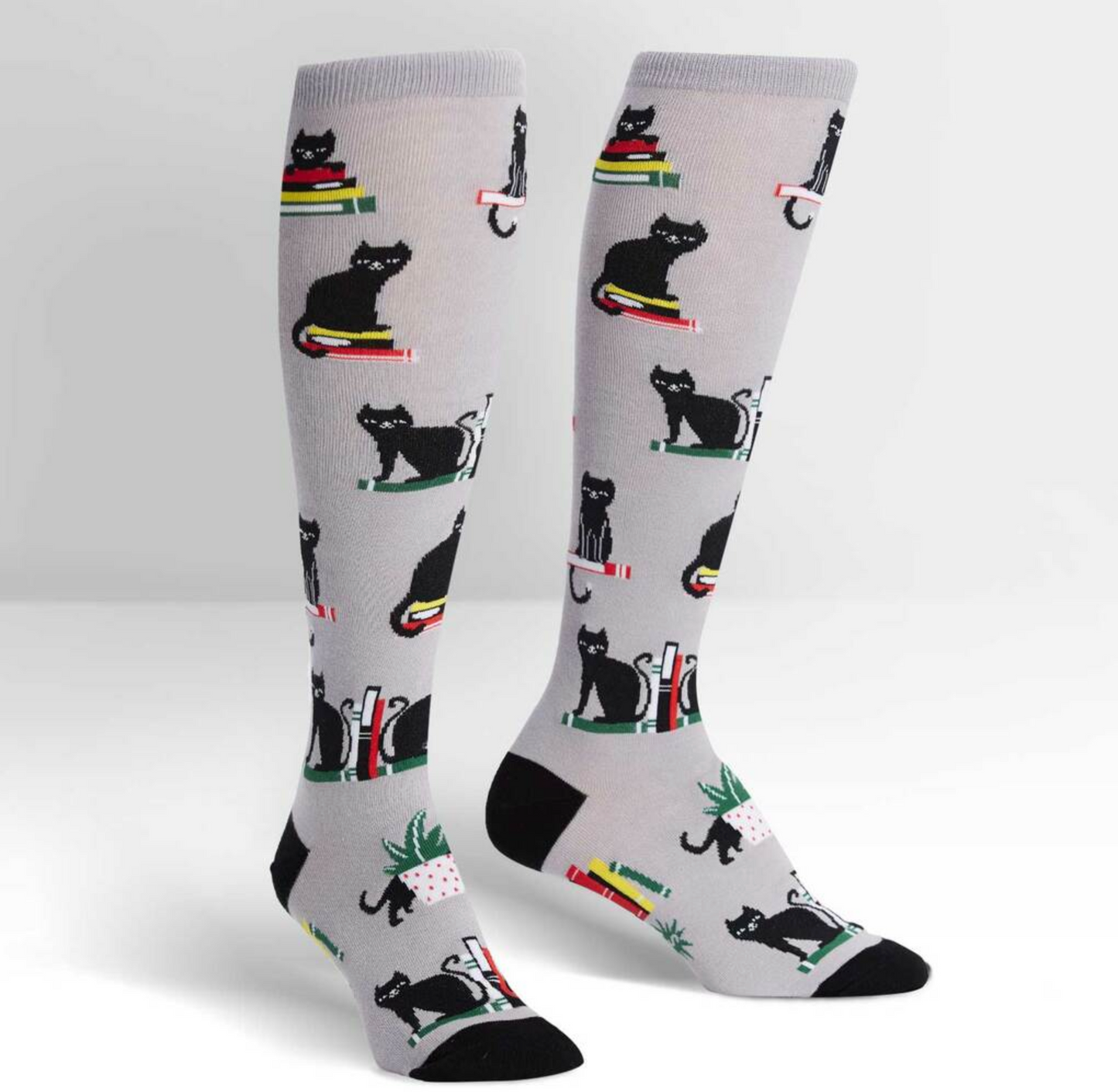 Booked for Meow Knee High Socks