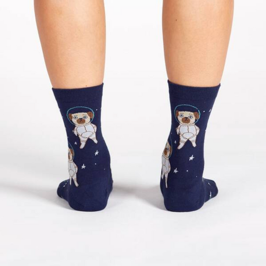Pugston, We Have a Problem Crew Socks