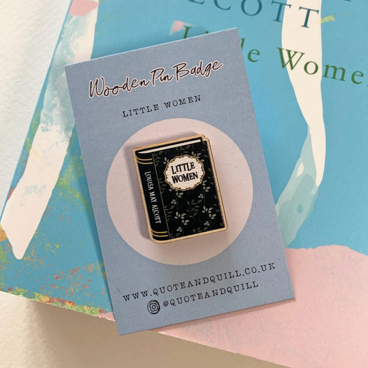 Little Women Book Wooden Pin