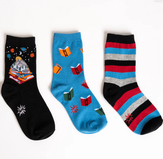 Take a Look, It’s in a Book Junior Crew Socks (3-Pack)