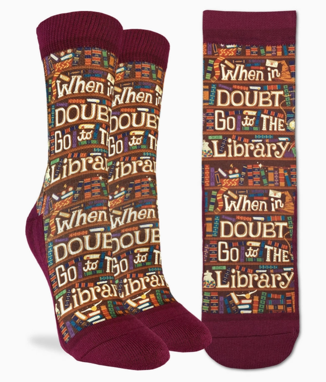 Go to the Library Socks