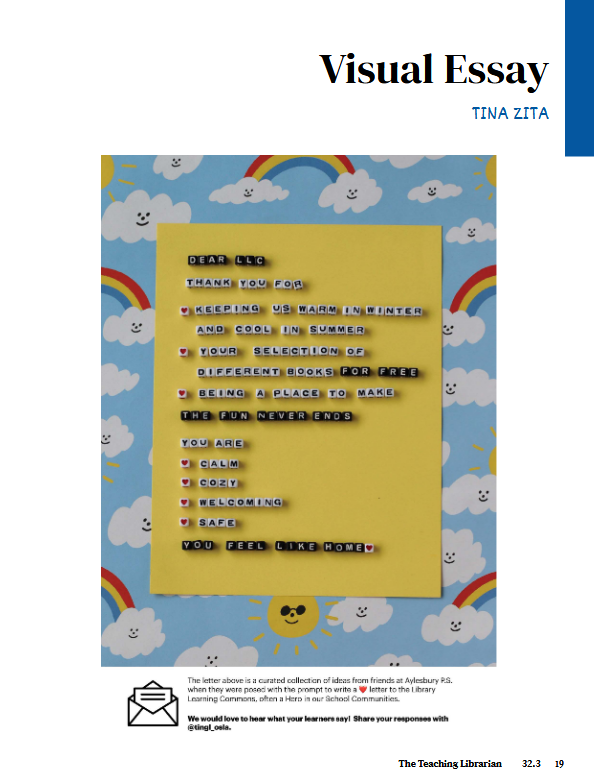 The Teaching Librarian (TingL) Magazine - Volume 32.3