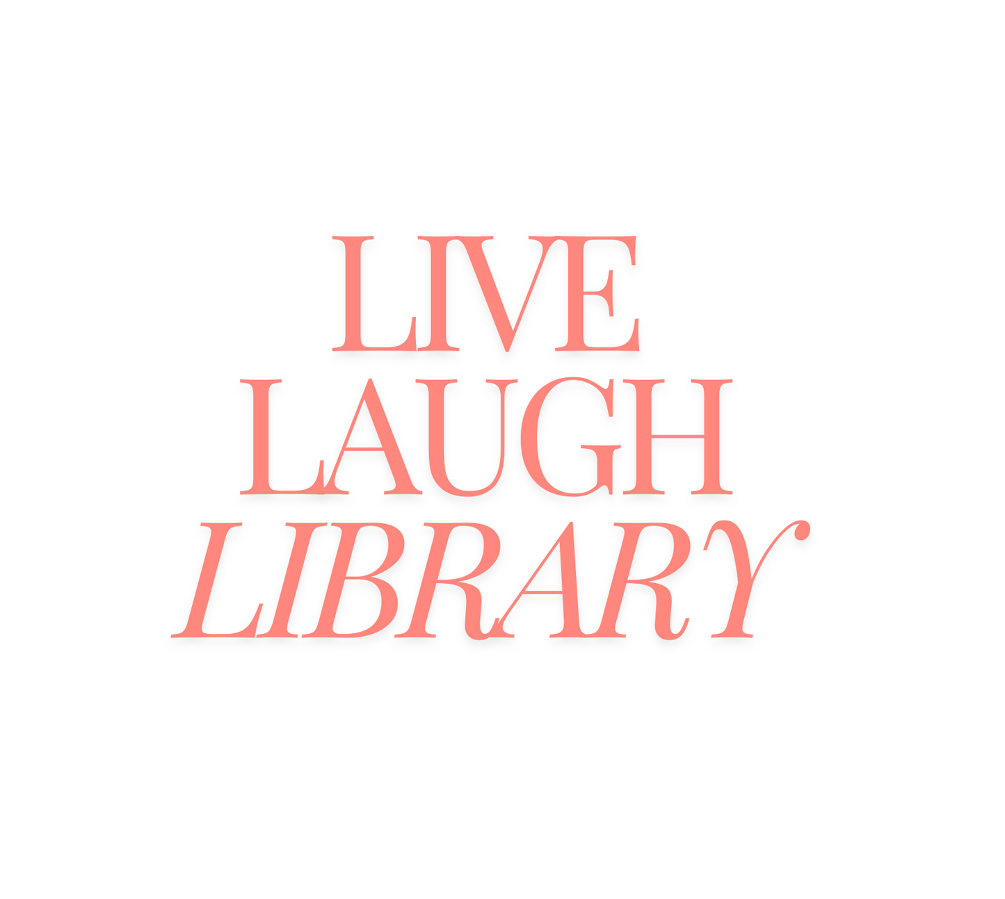Live, Laugh, Library Sticker