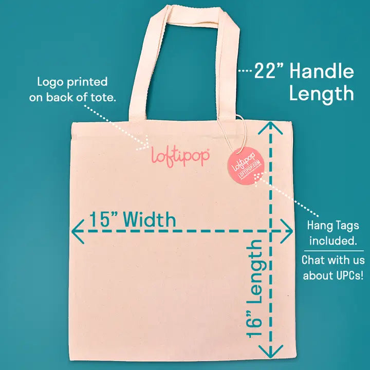 Cute Book Reading Ghost Tote