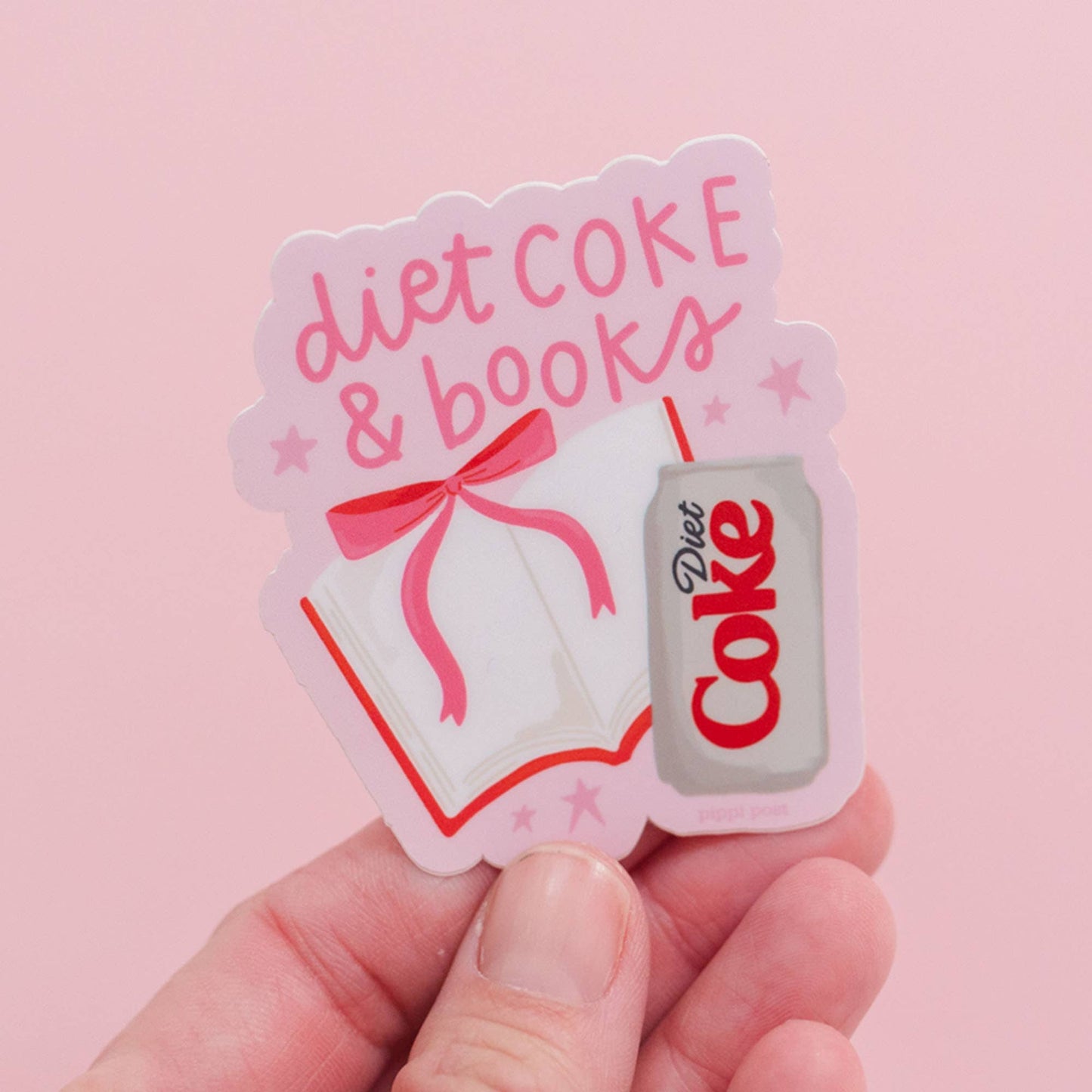 Diet Coke & Books Decal Sticker