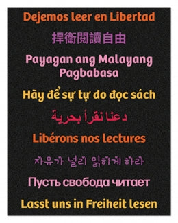 Let Freedom Read Multilingual Bookmark