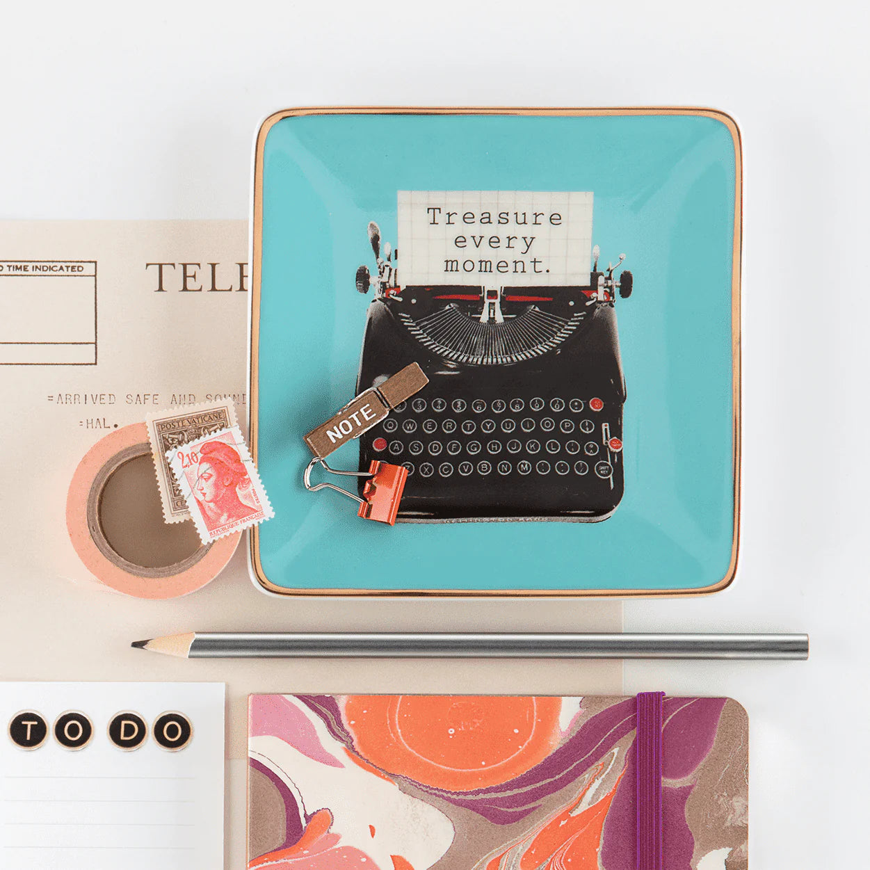 Treasure Every Moment Porcelain Tray