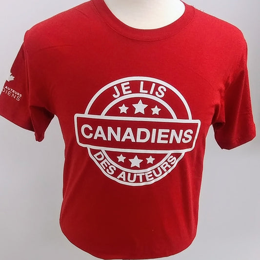 T-Shirt Je Lis Des Auteurs Canadiens