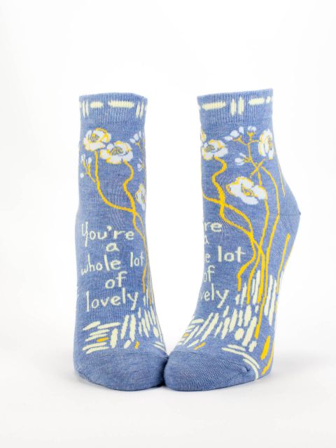 Whole Lot of Lovely Socks-Socks-Blue Q-The Library Marketplace