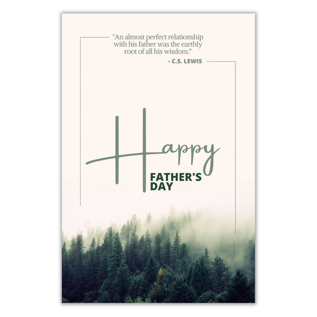 Father's Day Greeting Card - Author Quote