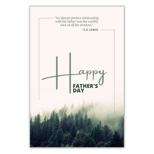 Father's Day Greeting Card - Author Quote