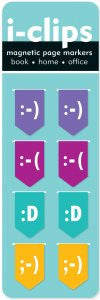 Emoticons i-clips Magnetic Page Markers - The Library Marketplace