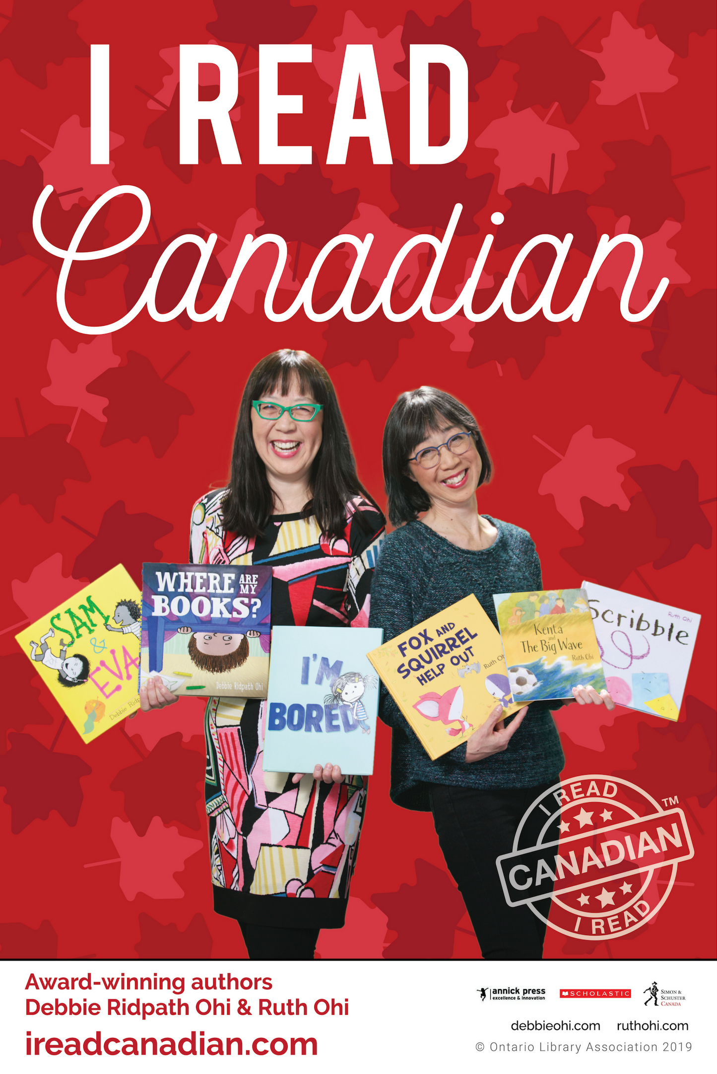 I Read Canadian-Debbie Ridpath Ohi & Ruth Ohi Poster