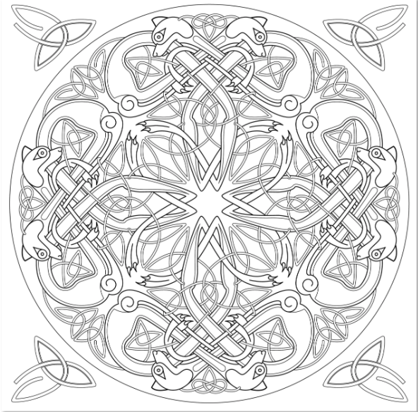Celtic Designs Artist's Coloring Book