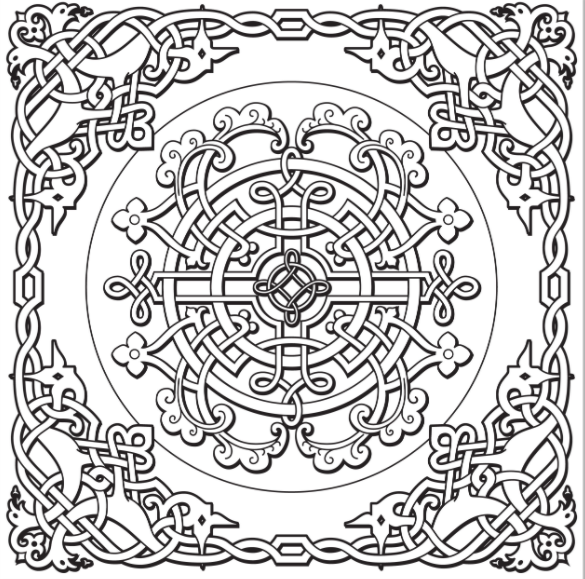 Celtic Designs Artist's Coloring Book