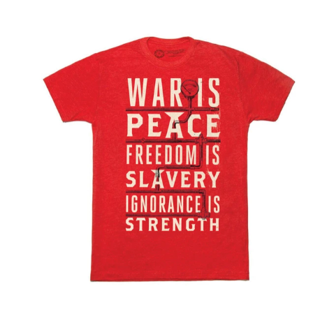 War is Peace (1984) Unisex T-shirt – The Library Marketplace