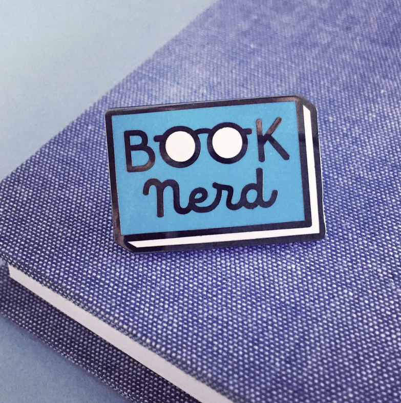 Book Nerd Enamel Pin