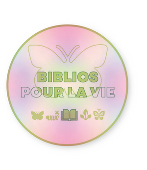 Libraries for Life - Holographic Vinyl Laptop Sticker