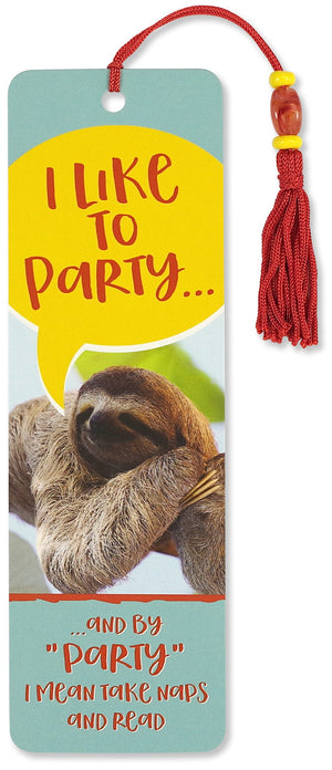 I Like to Party Beaded Bookmark-Beaded Bookmark-Peter Pauper Press-The Library Marketplace