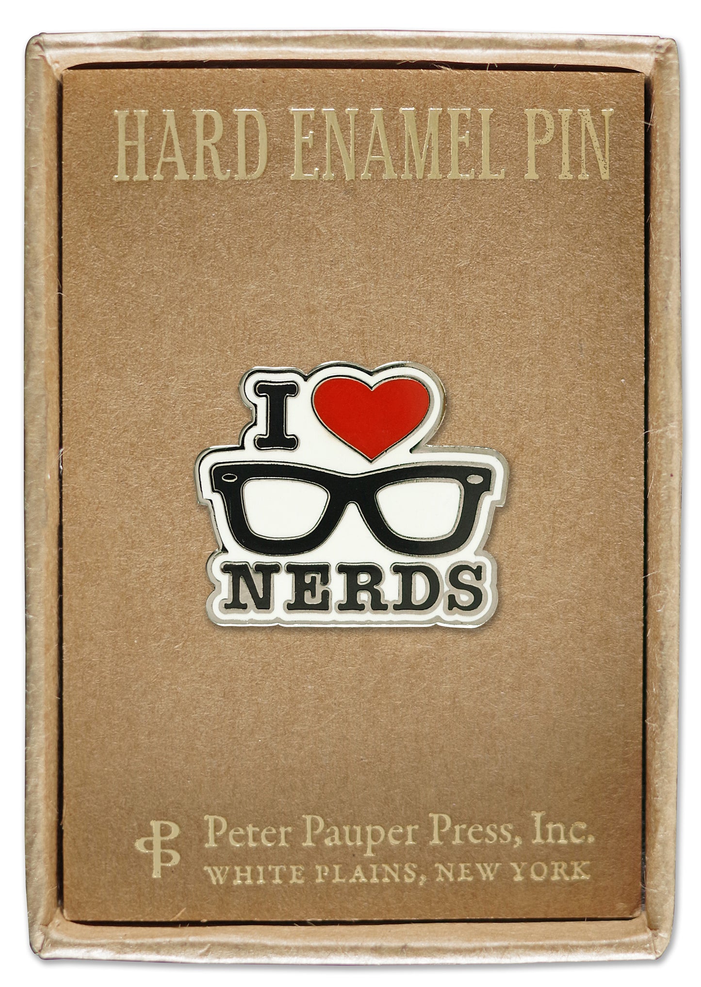 I Love Nerd Enamel Pin