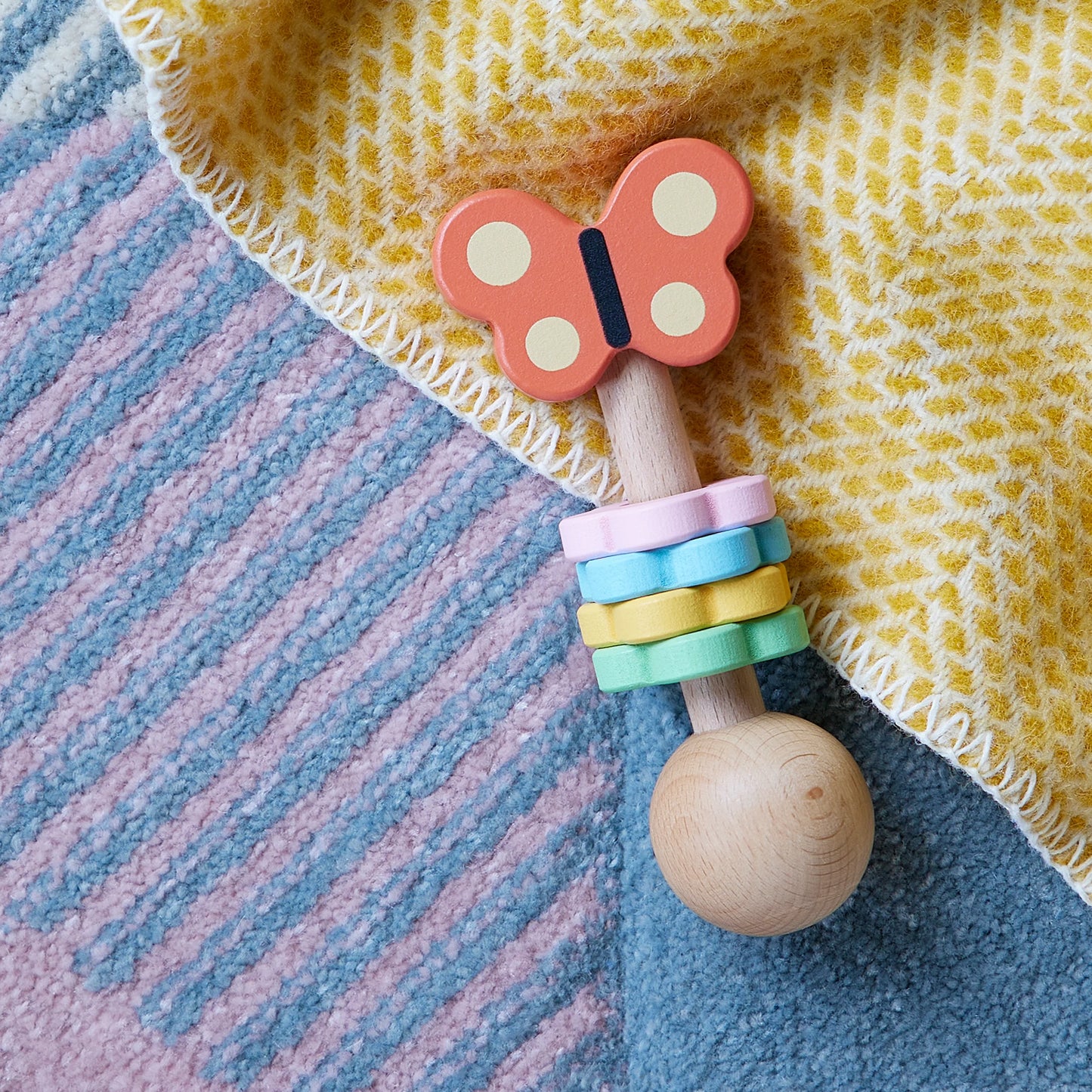 Butterfly Wooden Rattle