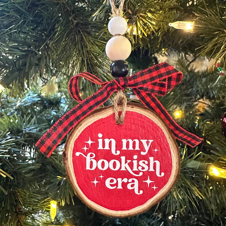Bookish Saying Christmas Ornament