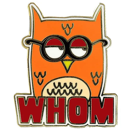 Whom Owl Enamel Pin