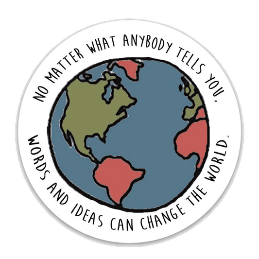 Words and Ideas Vinyl Sticker