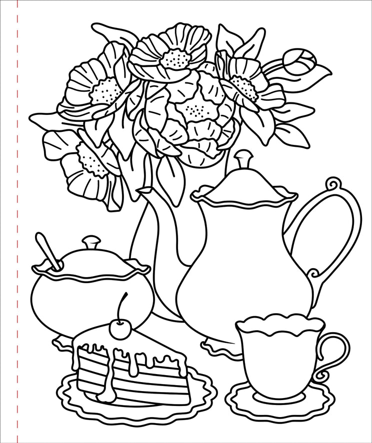 Home Sweet Home Large Print Coloring Book