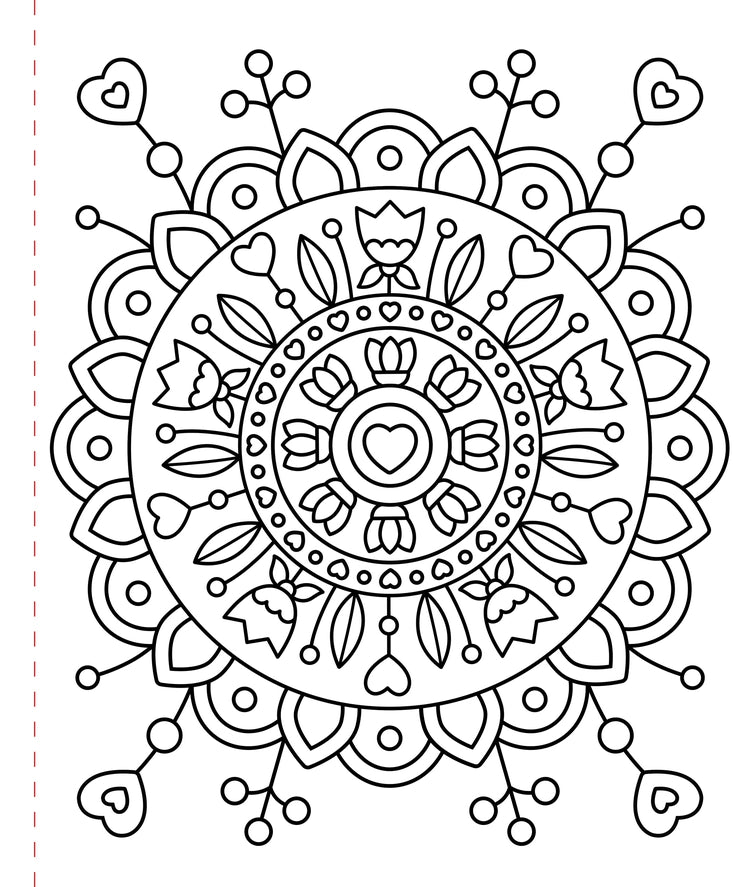 Stress Relief Large Print Coloring Book