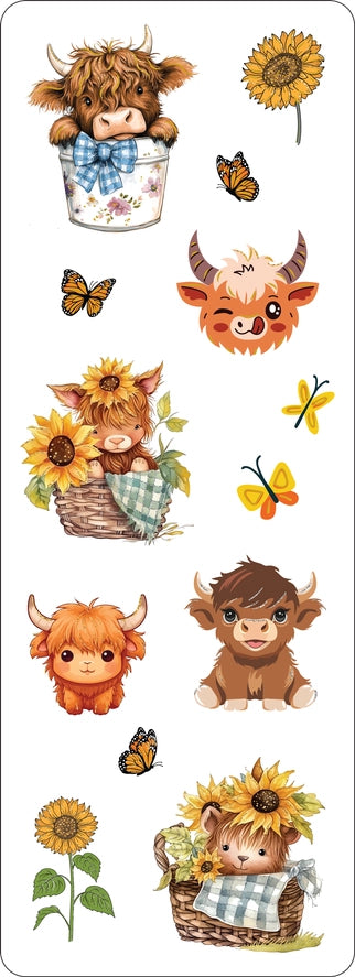 Highland Cows Stickers
