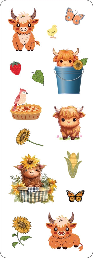 Highland Cows Stickers