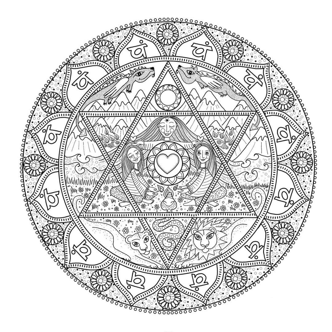 Magic Mandala Coloring Book