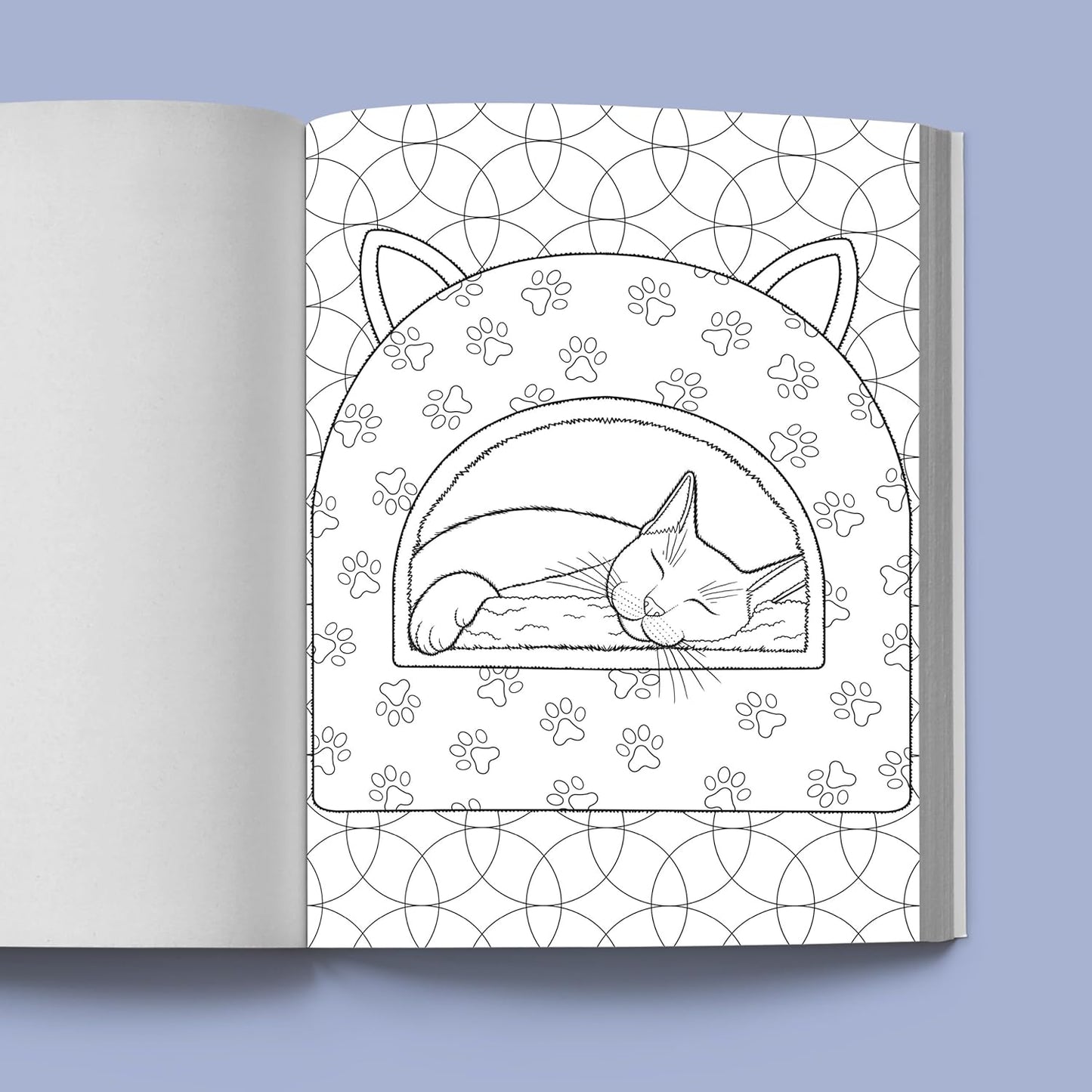 Stress Relief Cat Coloring Book