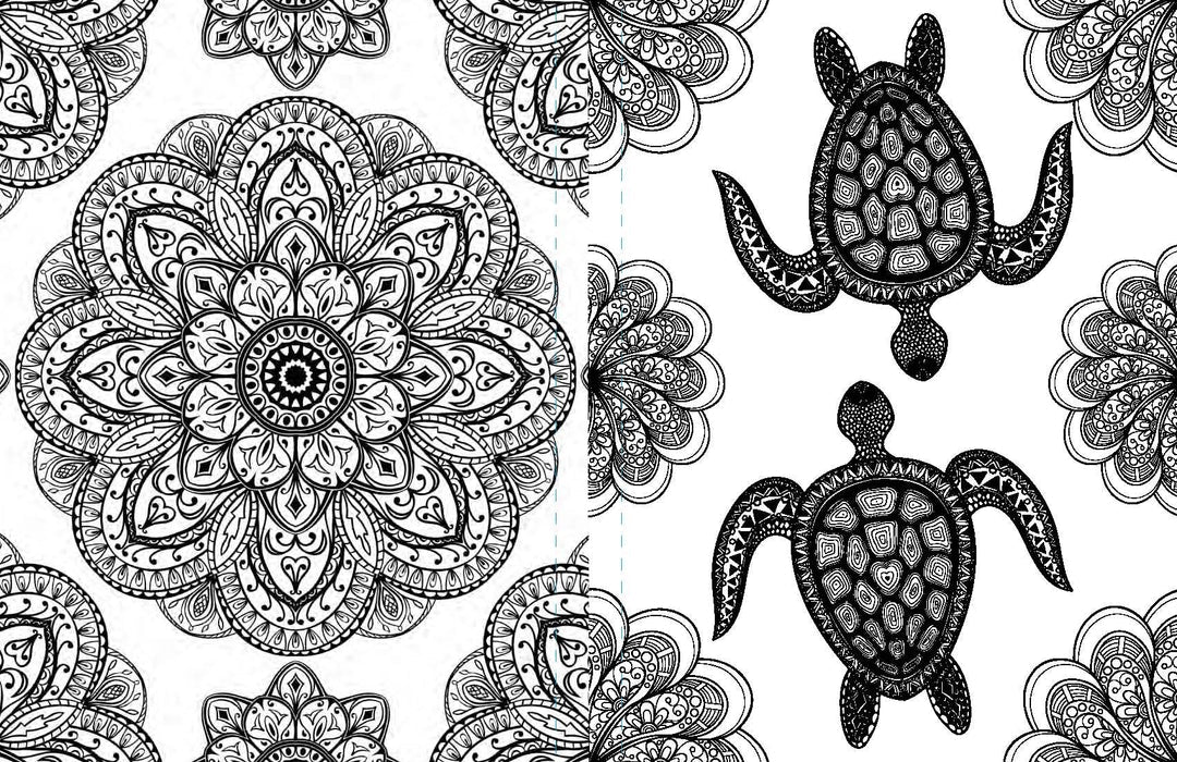 Tranquil Ocean Mandalas Coloring Book