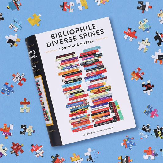 Bibliophile Diverse Spines Puzzle (500 Pieces)