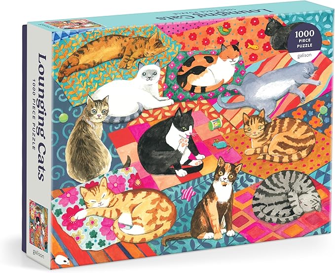 Lounging Cats Puzzle (1000 Pieces)