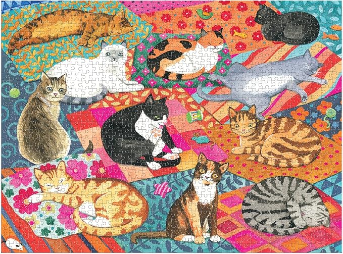 Lounging Cats Puzzle (1000 Pieces)