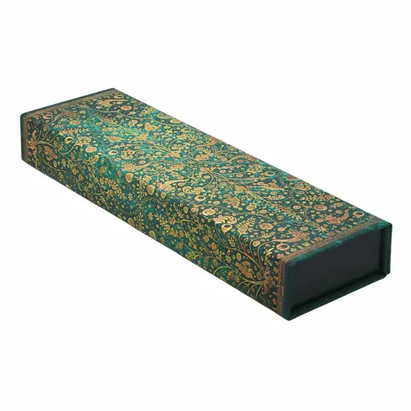 Emerald Flower Pencil Case