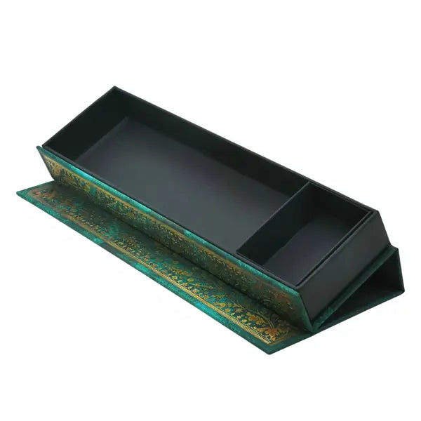 Emerald Flower Pencil Case