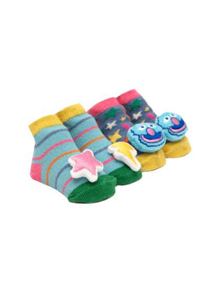 Sesame Street: The Monster at the End Baby Rattle Socks 2-Pack